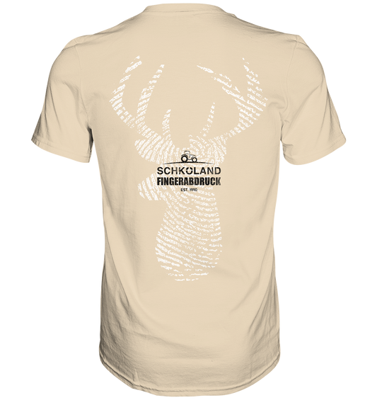 Fingerabdruck - Schköland Collection - Rückendruck - Premium Shirt