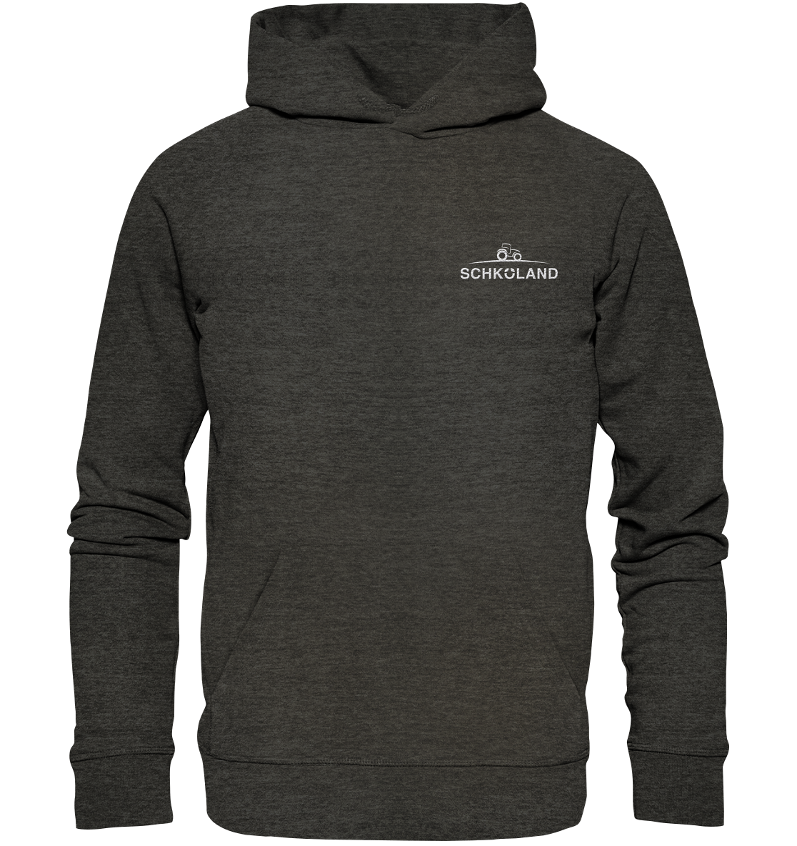 Organic Kapuzenpullover Hoodie mit weißem Schköland Logo Stick, verschiedene Farben - Organic Hoodie (Stick)